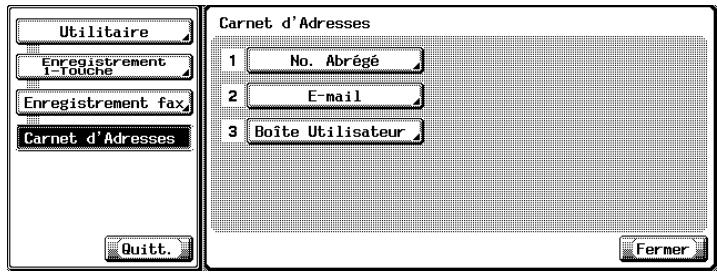 KONICA MINOLTA BIZHUB C352 - Suppression du carnet d'adresses - 2