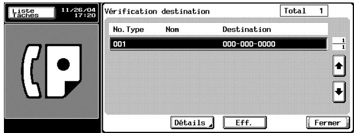 KONICA MINOLTA BIZHUB C352 - Confirmation des réglages et des résultats de la communication - 2