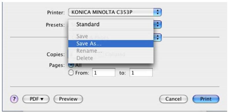KONICA MINOLTA BIZHUB C353P - Registration of the default settings - 2