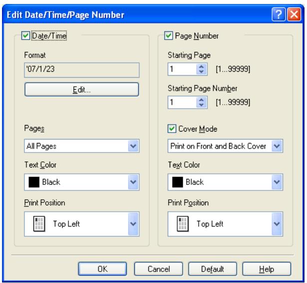 KONICA MINOLTA BIZHUB C353P - Editing date/time and page number - 1