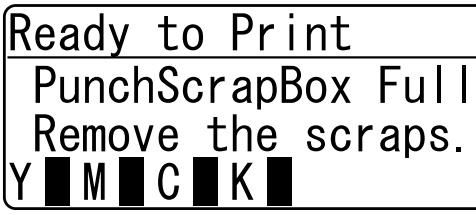 KONICA MINOLTA BIZHUB C353P - Emptying the punch scrap box - 1