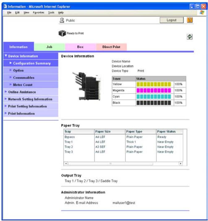 KONICA MINOLTA BIZHUB C353P - Login and logout operations - 1