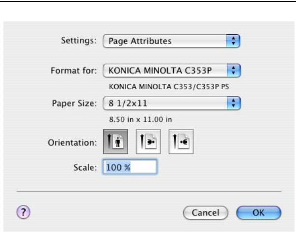 KONICA MINOLTA BIZHUB C353P - Page Attributes - 1