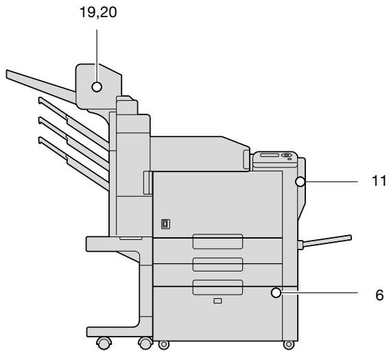 KONICA MINOLTA BIZHUB C353P - Paper misfeed indications - 2