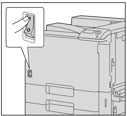 KONICA MINOLTA BIZHUB C353P - Turning on the machine - 1