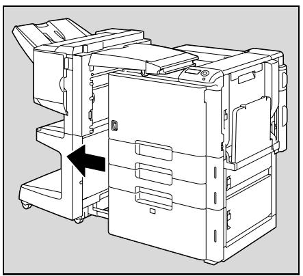 KONICA MINOLTA BIZHUB C353P - To clear a paper misfeed in finisher FS-609 - 1