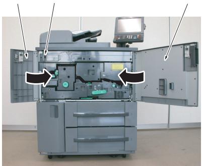 KONICA MINOLTA BIZHUB PRO 1050EP - Fermez la porte d'alimentation en toner. - 2