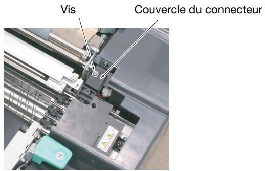 KONICA MINOLTA BIZHUB PRO 1050EP - Ôtez la vis puis retirez le couvercle du connecteur. - 1