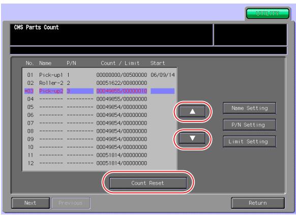 KONICA MINOLTA BIZHUB PRO 1050EP - Appuyez sur [Count Reset]. - 1