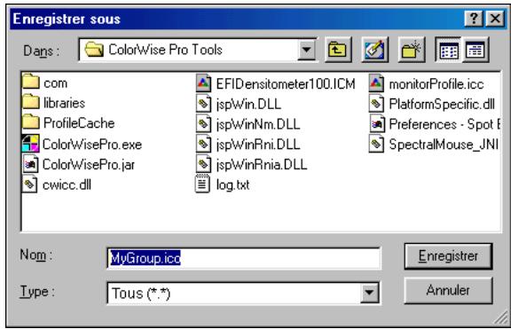 KONICA MINOLTA CN5001E - POUR TÉLÉCHARGER (ENVOI) DES GROUPES DE COULEURS PERSONNALISÉES - 1