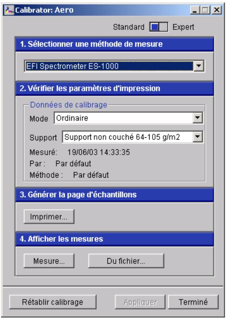 KONICA MINOLTA CN5001E - Cliquez sur Calibrator. - 1