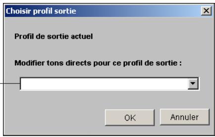 KONICA MINOLTA CN5001E - Choisissez le profil de sortie voulu, puis cliquez sur OK. - 1