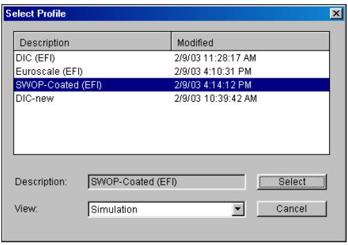 KONICA MINOLTA CN5001PRO - TO EDIT A SIMULATION PROFILE IN MASTER MODE OR AN OUTPUT PROFILE IN CUSTOM MODE - 1