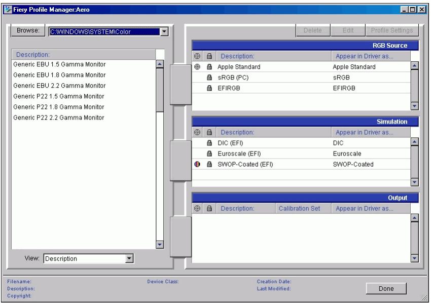 KONICA MINOLTA CN5001PRO - Start ColorWise Pro Tools and click Profile Manager. - 1