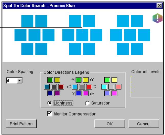 KONICA MINOLTA CN5001PRO - Select a color icon from a color group and choose Color Search from the Edit menu. - 1