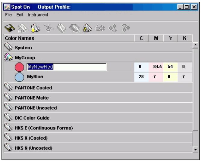 KONICA MINOLTA CN5001PRO - TO RENAME A CUSTOM COLOR OR COLOR GROUP - 1