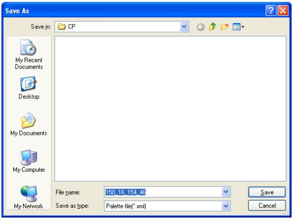 KONICA MINOLTA COPY PROTECTION UTILITY - Specify the location where the exported data is to be saved and the file name that the file is saved as, and then click [Save]. - 1
