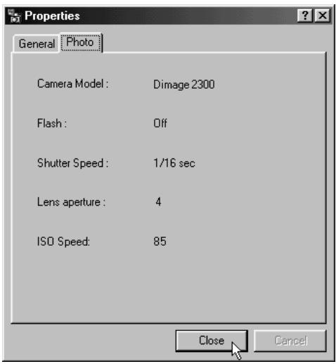 KONICA MINOLTA DIMAGE 2300 SOFTWARE - Click on 'Photo Info'. - 4