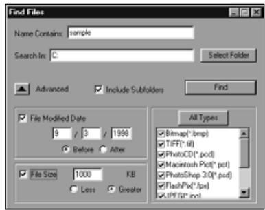 KONICA MINOLTA DIMAGE EX SOFTWARE - Enter the name of the desired file or directory in the file search window. - 2