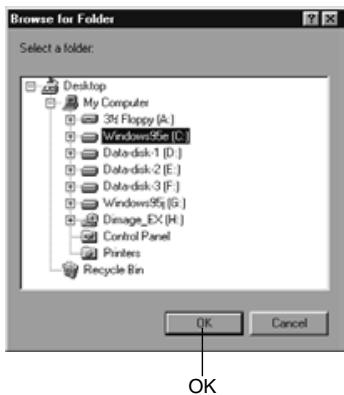 KONICA MINOLTA DIMAGE EX SOFTWARE - Select the folder containing the saved images. - 1