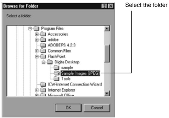 KONICA MINOLTA DIMAGE EX SOFTWARE - Adding a Folder - 1