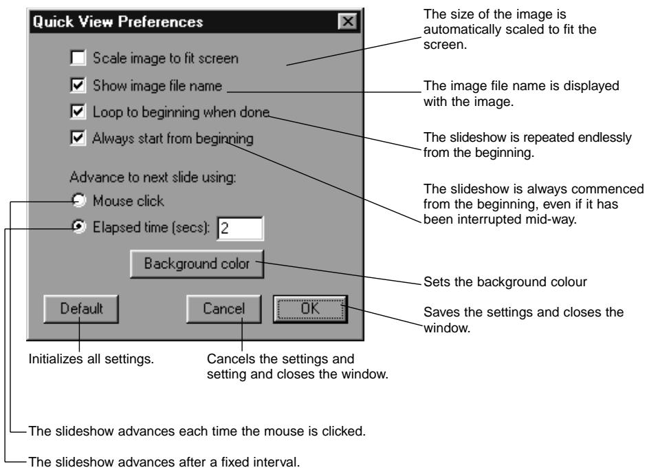 KONICA MINOLTA DIMAGE EX SOFTWARE - Select Quick View Preferences from the View menu . - 1