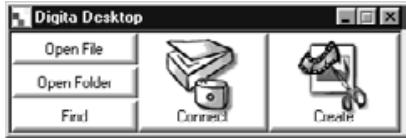 KONICA MINOLTA DIMAGE EX SOFTWARE - Click on the Open Folder button on the control strip. - 1