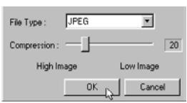 KONICA MINOLTA DIMAGE IMAGE VIEWER UTILITY 1.0 FOR DIMAGE 7&5 - Select the type of image files to save from the "File Type:" drop-down list ("File Type:" pop-up menu for Macintosh). - 1