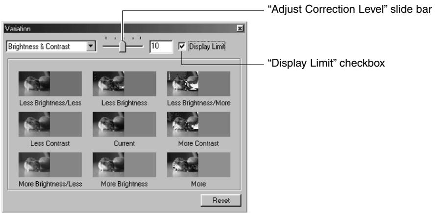 KONICA MINOLTA DIMAGE IMAGE VIEWER UTILITY 1.0 FOR DIMAGE 7&5 - Variation Correction - Brightness &amp; Contrast: - 1