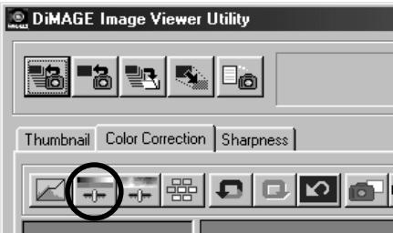 KONICA MINOLTA DIMAGE IMAGE VIEWER UTILITY 1.0 FOR DIMAGE 7&5 - To Correct Brightness, Contrast and Color Balance: - 1