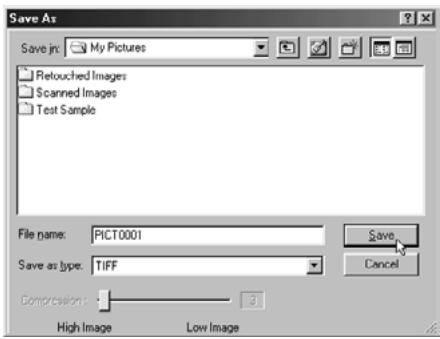 KONICA MINOLTA DIMAGE IMAGE VIEWER UTILITY 1.0 FOR DIMAGE 7&5 - Select the thumbnail that you wish to save. - 3