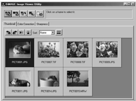 KONICA MINOLTA DIMAGE IMAGE VIEWER UTILITY 1.0 FOR DIMAGE 7&5 - To Delete Thumbs: - 1