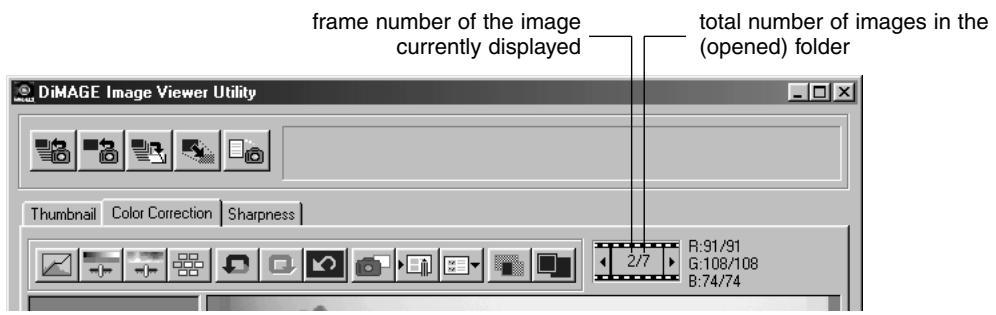 KONICA MINOLTA DIMAGE IMAGE VIEWER UTILITY 1.0 FOR DIMAGE 7&5 - Thamburger Number Display: - 1