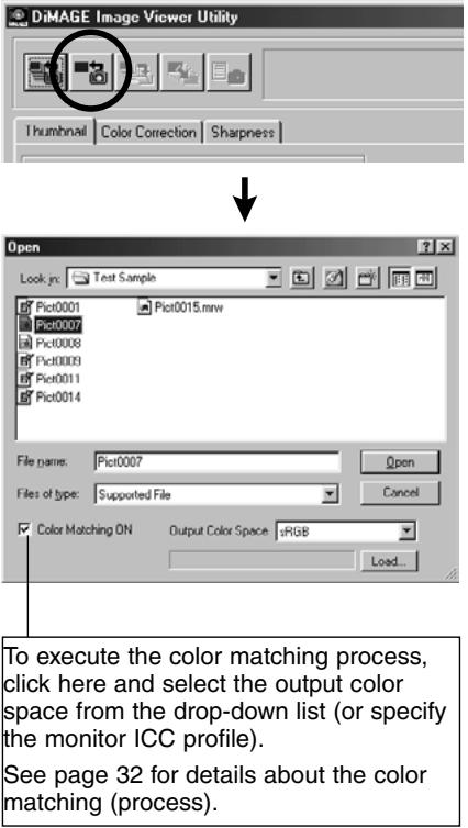 KONICA MINOLTA DIMAGE IMAGE VIEWER UTILITY 1.0 FOR DIMAGE 7&5 - (continued from page 18, Operation 2) - 1