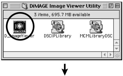 KONICA MINOLTA DIMAGE IMAGE VIEWER UTILITY 1.0 FOR DIMAGE 7&5 - For Macintosh: - 1