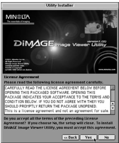 KONICA MINOLTA DIMAGE IMAGE VIEWER UTILITY 1.0 FOR DIMAGE 7&5 - For Macintosh: - 3