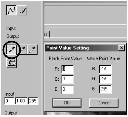 KONICA MINOLTA DIMAGE IMAGE VIEWER UTILITY 1.0 FOR DIMAGE 7&5 - To Correct Images Using the "Black Point" Button: - 1