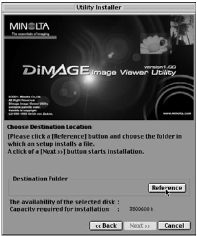 KONICA MINOLTA DIMAGE IMAGE VIEWER UTILITY 1.1 FOR DIMAGE 7&5 - For Macintosh: - 3