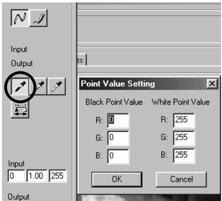 KONICA MINOLTA DIMAGE IMAGE VIEWER UTILITY 1.1 FOR DIMAGE 7&5 - To Correct Images Using the "Black Point" Button: - 1