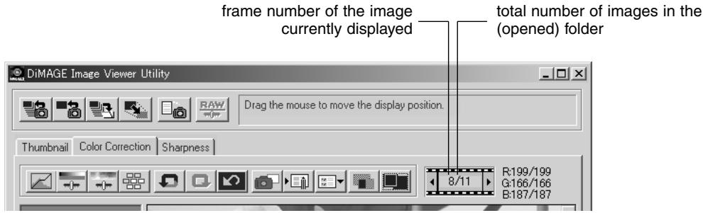 KONICA MINOLTA DIMAGE IMAGE VIEWER UTILITY 1.1 FOR DIMAGE 7&5 - Thumbnail Number Display: - 1