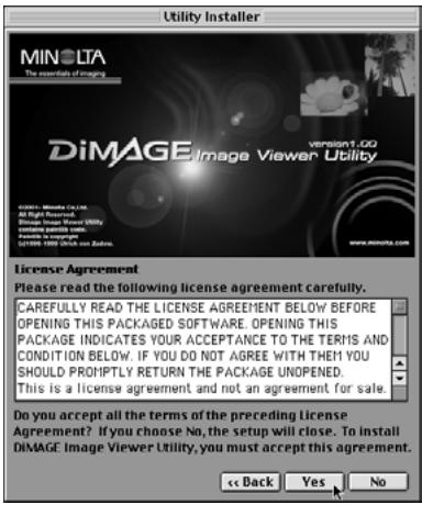 KONICA MINOLTA DIMAGE IMAGE VIEWER UTILITY 1.1 FOR DIMAGE 7&5 - For Macintosh: - 2