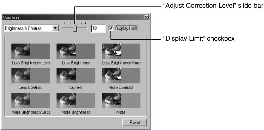 KONICA MINOLTA DIMAGE IMAGE VIEWER UTILITY 1.1 FOR DIMAGE 7/5/X/S304/S404 - Variation Correction – Brightness & Contrast: - 1