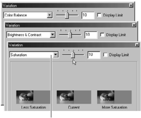 KONICA MINOLTA DIMAGE IMAGE VIEWER UTILITY 1.1 FOR DIMAGE 7/5/X/S304/S404 - Click the "Variation Correction" button. - 1