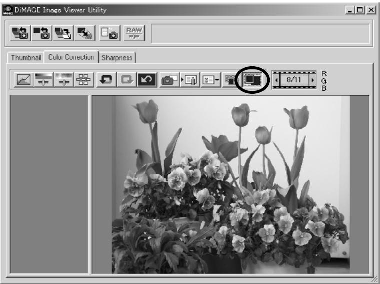 KONICA MINOLTA DIMAGE IMAGE VIEWER UTILITY 1.1 FOR DIMAGE 7/5/X/S304/S404 - To Display the Whole Post-Correction Image: - 1