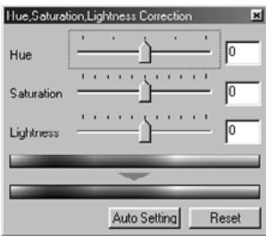 KONICA MINOLTA DIMAGE IMAGE VIEWER UTILITY 1.1 FOR DIMAGE 7/5/X/S304/S404 - Drag the control of each slide bar with the mouse, or type an appropriate number in each box. - 1
