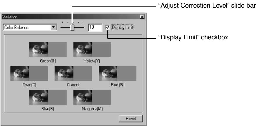 KONICA MINOLTA DIMAGE IMAGE VIEWER UTILITY 1.1 FOR DIMAGE 7/5/X/S304/S404 - Variation Correction – Color Balance: - 1