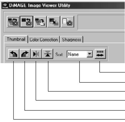 KONICA MINOLTA DIMAGE IMAGE VIEWER UTILITY FOR DIMAGE S304 - To Rotate, Flip and Sort Thumbs: - 1