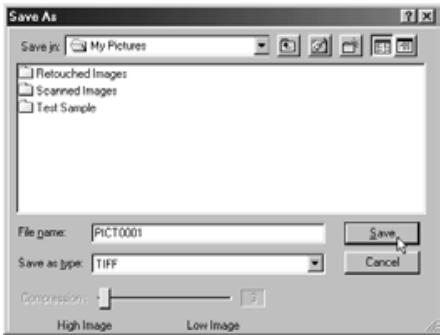 KONICA MINOLTA DIMAGE IMAGE VIEWER UTILITY FOR DIMAGE S304 - Select the thumbnail that you wish to save. - 3
