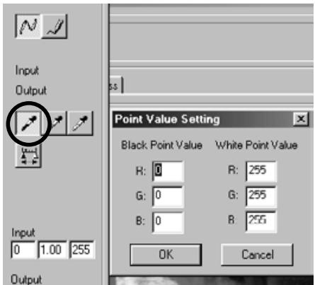 KONICA MINOLTA DIMAGE IMAGE VIEWER UTILITY FOR DIMAGE S304 - To Correct Images Using the "Black Point" Button: - 1