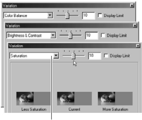 KONICA MINOLTA DIMAGE IMAGE VIEWER UTILITY FOR DIMAGE S304 - Click the "Variation Correction" button. - 1